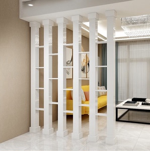 新款隔断柱子方形装饰门厅双面烤漆客厅柜置物架拼色玄关原创定制