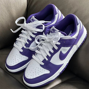 Nike Dunk Low耐克休闲复古滑板鞋男女明星同款DD1391-104白紫