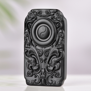 00锦玉批发淘宝天然玉石正品冰种岫玉太极八卦吊坠联系男女平安玉佩