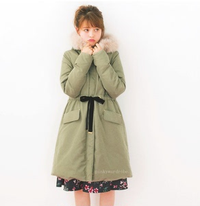 日本代购jill by jillstuart狐狸毛两面羽绒服外套1257251028