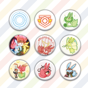 最终幻想14周边可爱宝石兽马口铁徽章战意大饼召唤蓝闪蝶ff14