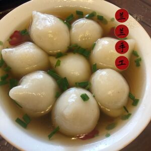 东阳咸汤圆猪油渣豆腐馅汤圆一份8个约400g 送1小袋猪油 顺丰空运