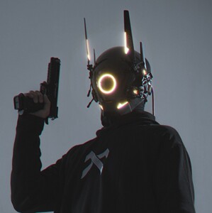 面具变脸赛博朋克面罩头盔未来科技感智能电子屏全脸头套40人付款310