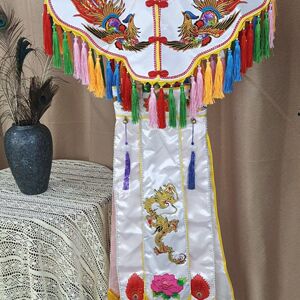 战袍战裙仙家披肩法师出马破关大神二神跳神舞蹈祭祀傩面服装东北