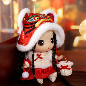 ddung冬己2022新年娃娃 虎年吉祥物新春国潮玩偶摆件跨年女生礼物