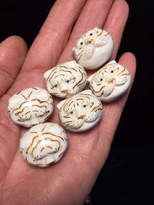 古代古董收藏老物件骨雕骨制品牛骨头雕刻桶珠108颗佛珠0人付款108