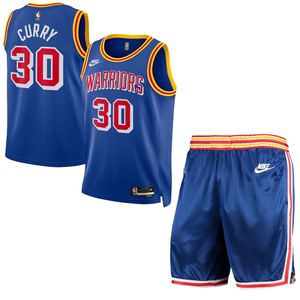 nike耐克nba勇士队30号库里球衣11号汤普森篮球服男女背心sw套装