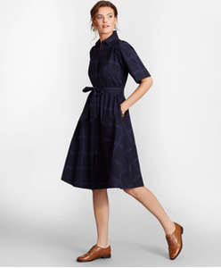 【国内现货】brooksbrothers布克兄弟女 格子连衣裙