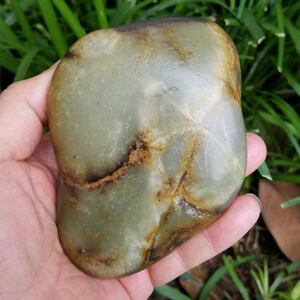 新疆和田玉籽料原石真皮毛料