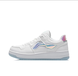 lining李宁 天迹 经典休闲鞋 女款 白蓝 镭射#送礼推荐#生日礼物