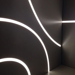 led线形灯嵌入式明装柔性硅胶灯带低压12v24v线性灯防水套管灯条