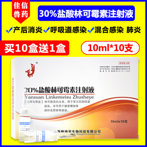 30%盐酸林可霉素注射兽用液产后康兽药针剂呼吸道肺炎退烧乳腺炎