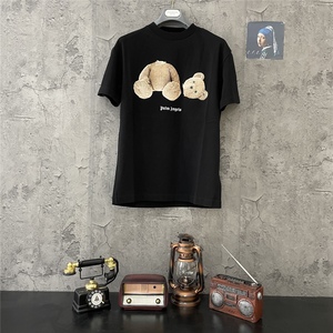 【coke】palm angels pa 断头熊小熊男女圆领休闲短袖t恤黑色白色