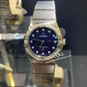 欧米茄女表 满天星带钻 星座系列石英 25mm 131.15.25.60.53.001