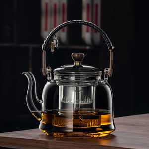 新款加厚玻璃煮茶壶家用电陶炉蒸汽煮茶器泡茶壶提梁壶烧水壶单壶