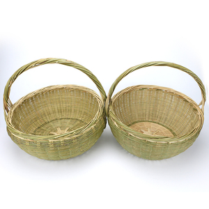 竹篮子手提篮水果手工编织篮蔬菜篮土鸡蛋篮大号装鸡鸭鹅收纳篮子