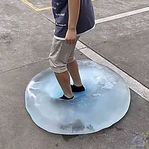 网红不会破的气球摔踩不破的水气球水球不会爆的装水抖音同款充气