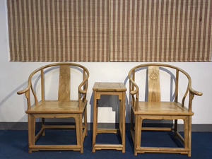 海南坡垒木精品明式家具圈椅 满花纹 椰奶香 茶几独板溜疤水波纹