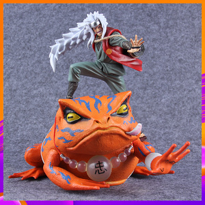 火影忍者 木叶三忍 好色仙人 自来也 蛤蟆文太 通灵术 手办模型