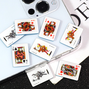 比彩 迷你过家家玩具大小鬼扑克卡牌树脂配件diy滴胶奶油材料福袋