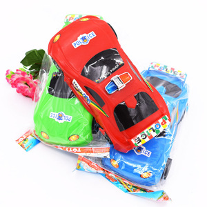 玩具车小汽车塑料儿童汽车模型惯性大号警车一元2元店玩具批發