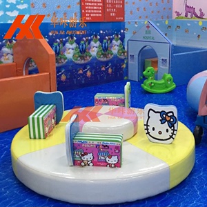 淘气堡儿童乐园设备儿童乐园室内游乐场设备电动KT猫旋转木马