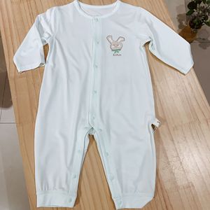 衣拉拉男女童夏季婴儿连体幼儿空调服开衫冰川棉长袖超薄哈衣宝宝