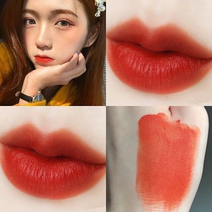 元气橘色口红滋润