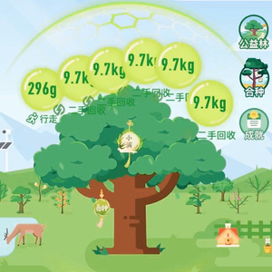 蚂蚁蚁森林能量球9.7kg包月浇水粉刷保护罩加速器双击卡合种证书