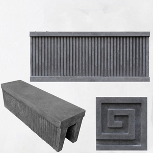 仿古中式徽派建筑构件回纹头甘蔗脊 流水脊 屋顶铜钱脊线条脊瓦