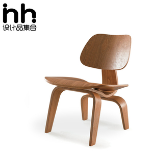 伊姆斯小狗椅时尚创意矮椅单人椅休闲椅实木弯木椅矮凳设计师椅子