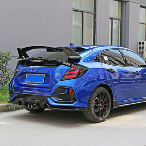 适用于20-21款两厢思域尾翼tr尾翼改装typer大尾翼定风翼免打孔