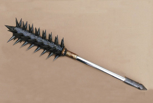 仿古不锈钢狼牙棒太极刀春秋刀武术器材表演道具十八般兵器短兵器