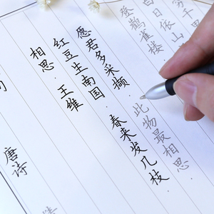 钢笔字帖硬笔字帖速成男女生小学生临摹反复使用小清新练字本古风初学
