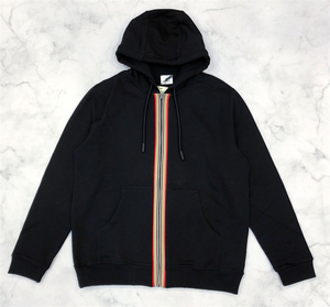 【现货】burberry/博柏利 专柜新款男士彩条帽衫卫衣外套8033391