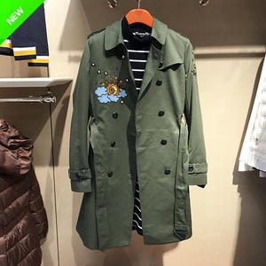 比音勒芬比音勒芬女装正品2021秋新外套韩版中长款翻领风衣￥3680