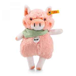 德国正版steiff毛绒小动物 农场粉色小猪仔 搂抱玩偶18/35cm 现货
