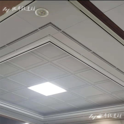450吊全天花板屋450铝板半欧式二级集成餐厅客厅*吊顶吊顶扣铝