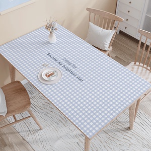 日系桌布ins风硅胶餐桌垫高级感防水防油免洗防烫长方形茶几台垫