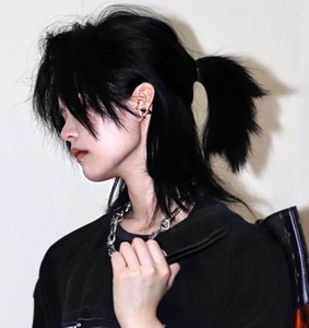 狼尾假发男日系鲻鱼头发型蓬松自然男生短发武士头逼真cos全头套