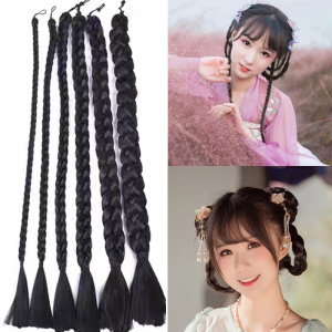 汉服假发影视麻花辫子长辫子表演造型古风古代拍照摄影古装大辫子