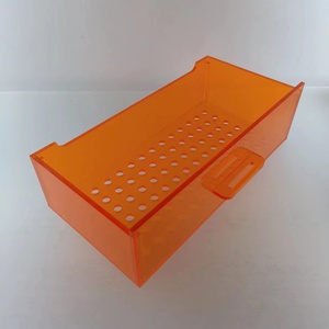 橙色亚克力鱼缸抽屉心过滤盒滴流雨淋水池分流器滴漏盒子定制定做