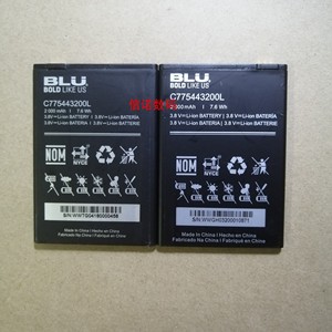 BLU C775443200L 手机电电池 电板 2000MAH