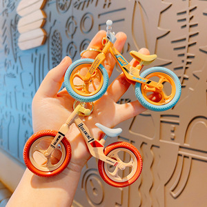 创意趣玩可活动可滑行自行车情侣饰品钥匙扣挂饰小礼品摆件玩具