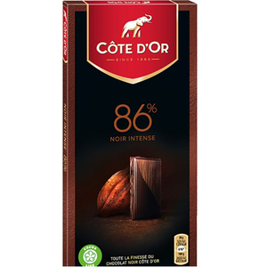 7片包邮 比利时COTE D'OR克特多  金象86%黑巧克力 100克
