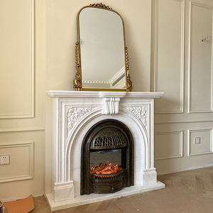 大理石壁炉法式欧式装饰美式石材玄关专业定制别墅客厅汉白玉天然