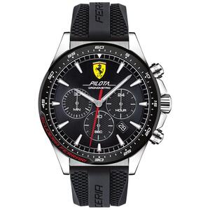 ferrari/法拉利 男士手表 赛车运动腕表 石英计时手表 防水 黑色