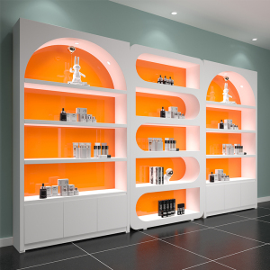 美容院产品柜化妆品展示柜烤漆直播间柜鞋子包包展柜手办橱窗柜定