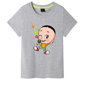 儿童短袖新款大头儿子图案短袖t恤男童女童宝宝童装卡通t恤打底衫