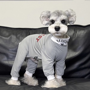UPF50+小型犬泰迪雪纳瑞比熊夏款冰丝四脚衣宠物防掉毛潮牌防晒衣